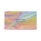 Minimalist rainbow painting textured business card