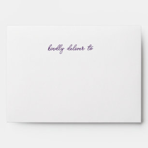 Minimalist rainbow stripe name envelope