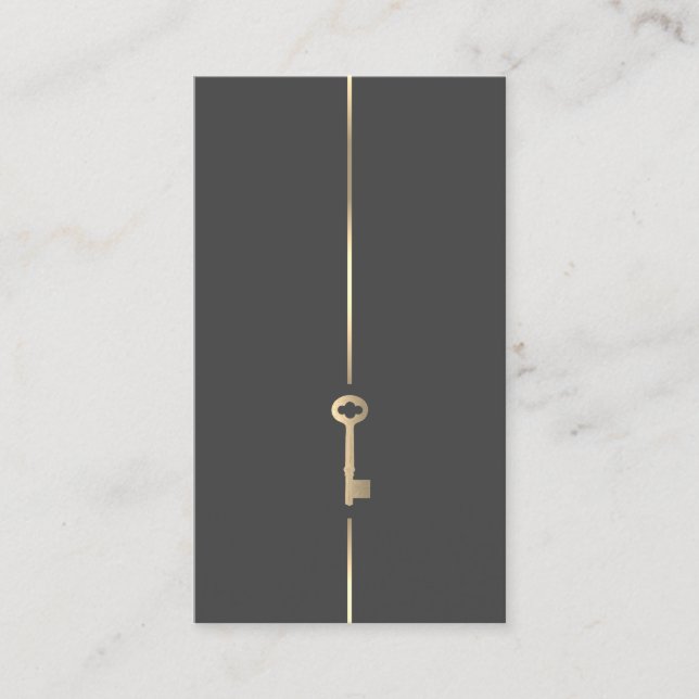 Minimalist Real Estate Business Card (Front)