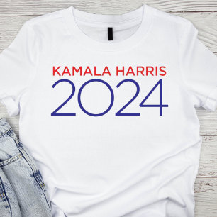 Minimalist Red and Blue Kamala Harris 2024 T-Shirt