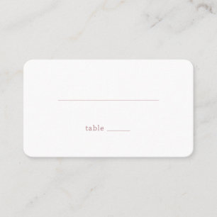 Minimalist Red Lines Place Card