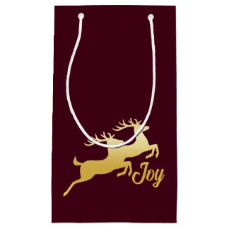 Minimalist Reindeer Small Gift Bag