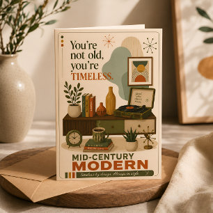Minimalist Retro Birthday Card