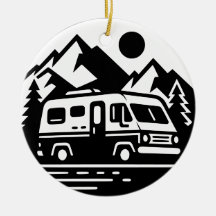 Minimalist Retro Camper Van Adventure