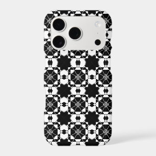 Minimalist retro check pattern – Monochrome design