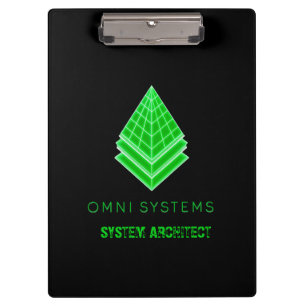 Minimalist Retro-Futurism Omni Systems Tech Clipboard