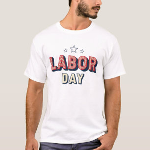 Minimalist Retro Labor Day T-Shirt