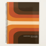 Minimalist Retro Stripes Planner<br><div class="desc">Minimalist Retro Stripes Planner Notebook. Personalised with your name or custom text.</div>