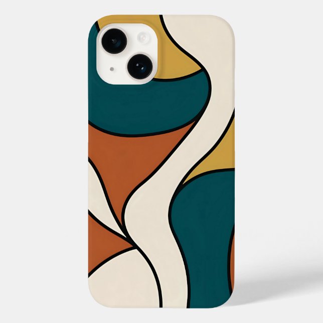 Minimalist Retro Waves Case-Mate iPhone Case (Back)