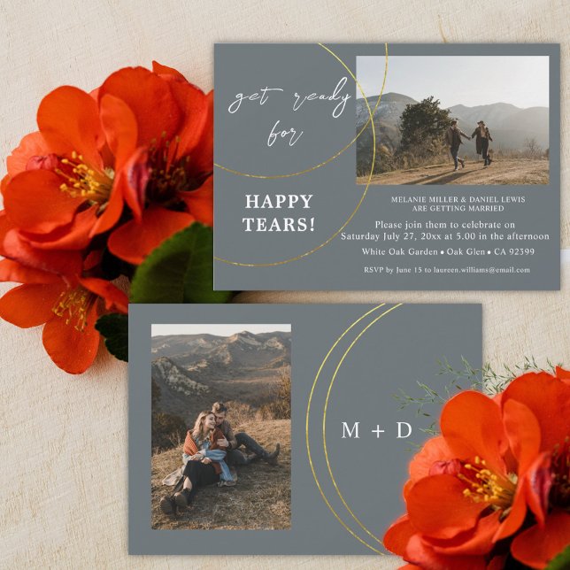 Minimalist Rings Engagement Party Invitation (Creator Uploaded)