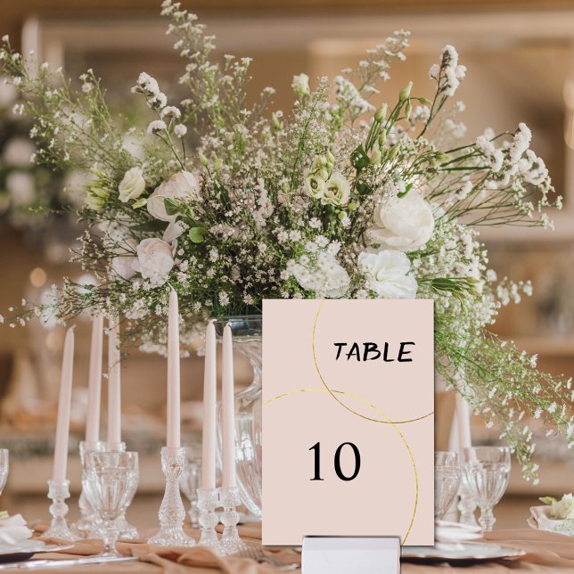 Minimalist Rings Wedding Table Number (Creator Uploaded)