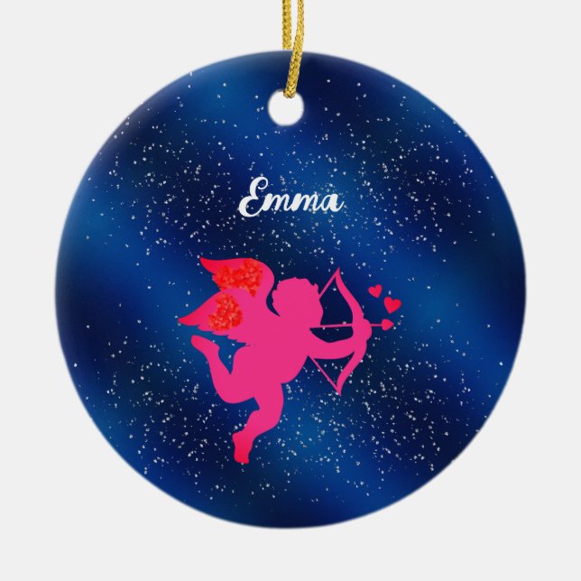 Minimalist Romantic Aesthetic Ceramic Ornament (Front)