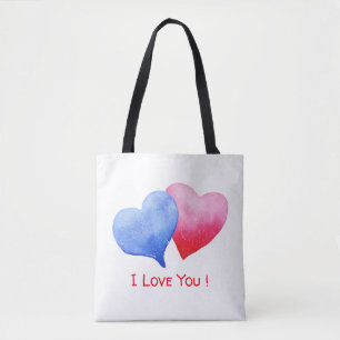 Minimalist Romantic I Love You Tote Bag