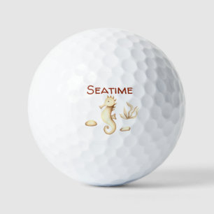 Minimalist Romantic Seatime Summer Golf Balls