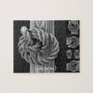 Minimalist Rope Knot Jigsaw Puzzle