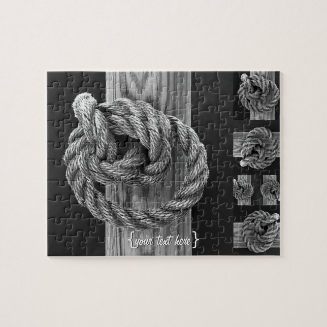 Minimalist Rope Knot Jigsaw Puzzle (Horizontal)