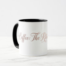 MINIMALIST ROSE GOLD COFFEE RITUAL QUOTE AESTHETIC