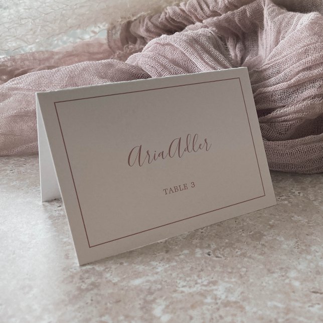 Minimalist Rose Gold Wedding Place Cards (Creator Uploaded)