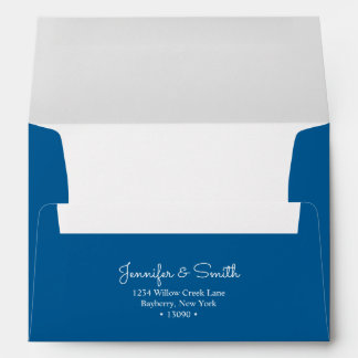 Minimalist Royal Blue A7 Envelope 