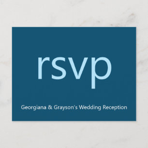 Minimalist RSVP Postcard