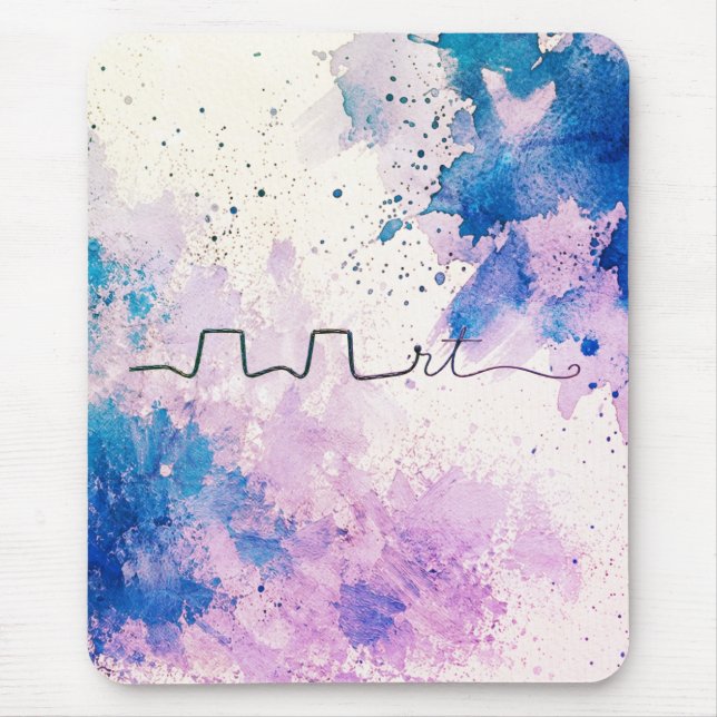 Minimalist RT Design | Inhalotherapy Inspired Mouse Pad (Front)