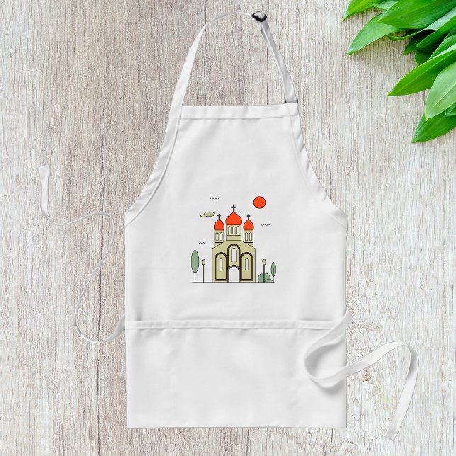Minimalist Russian Orthodox Church  Standard Apron (Creator Uploaded)