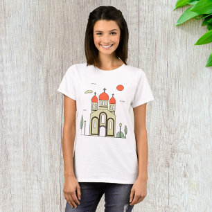 Minimalist Russian Orthodox Church  T-Shirt