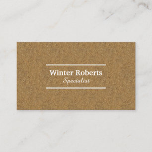 Minimalist rustic kraft paper professional business card