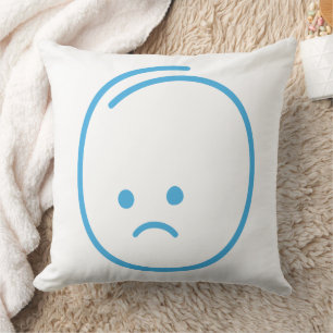 Minimalist Sadness Icon Cushion