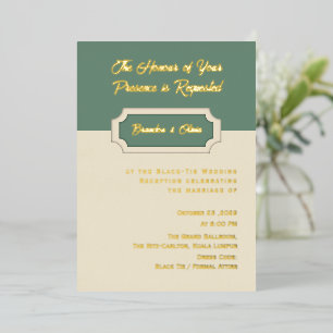 Minimalist Sage Green and Cream Formal