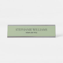 Minimalist Sage Green Custom