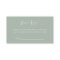 Minimalist Sage Green Diaper Raffle Card