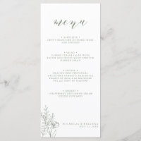 Minimalist Sage Green Modern Boho Wedding Monogram