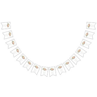 Minimalist Sage Green Names Wedding  Bunting