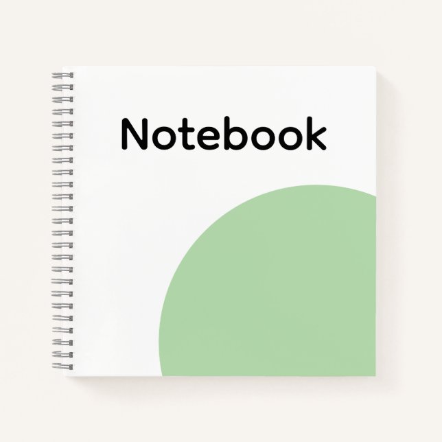 Minimalist Sage Green Notebook (Front)