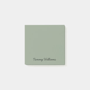 Minimalist Sage Green Professional Simple Post-it Notes