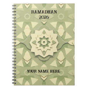 Minimalist Sage Ramadan Notebook
