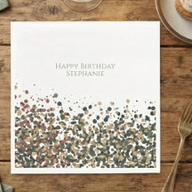 Minimalist Sage Watercolor Birthday Celebration