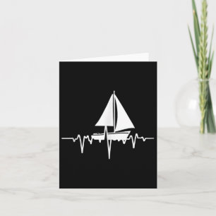Minimalist Sailboat Design Tank Top Card