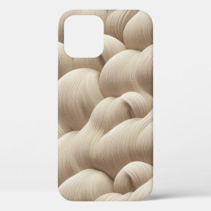 Minimalist Sand Wave Abstract Phone Case Sculpted