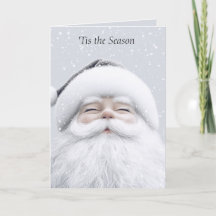 Minimalist Santa Claus Christmas Card