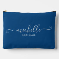 Minimalist Sapphire Blue Personalised Bridesmaid