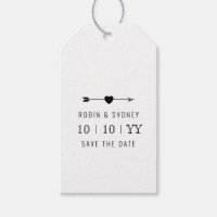 Minimalist | Save The Date | Gift Tag | White