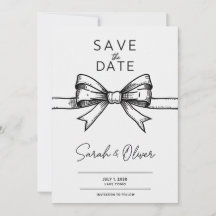 Minimalist Save the Date Invitation