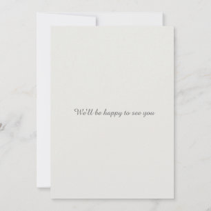 Minimalist Save the Date QR Code Wedding Card
