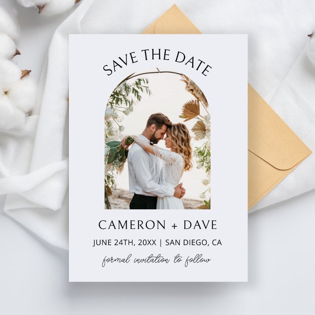 Minimalist Save The Date Wedding Engagement Party Invitation (Creator Uploaded)