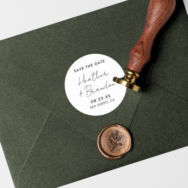 Minimalist Save The Date Wedding Stickers (Creator Uploaded)