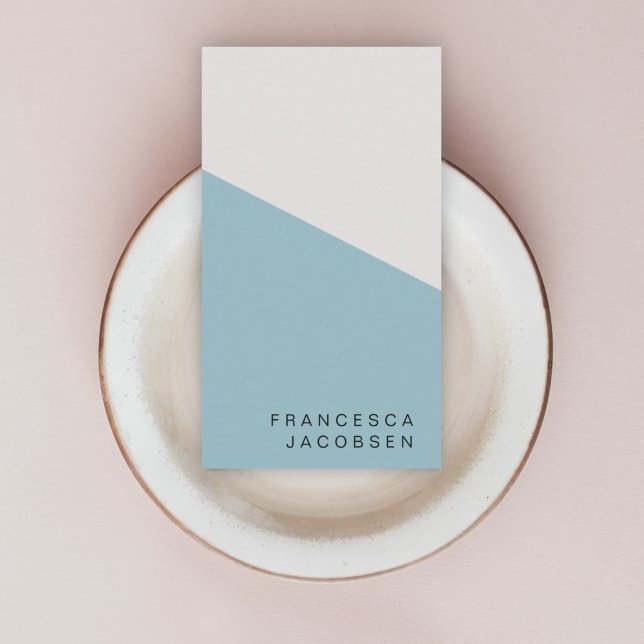 Minimalist Scandi | Scandinavian Blue Grey Modern Business Card (Creator Uploaded)