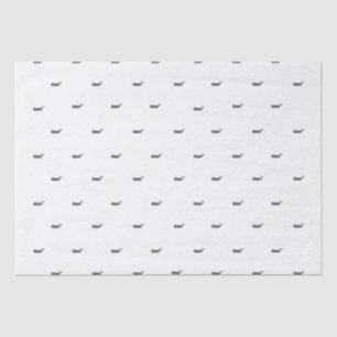 Minimalist Scandi Whale Pattern  Tissue Paper