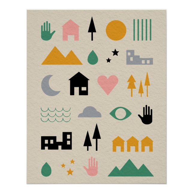Minimalist Scandinavian Elements of Harmony Poster (Front)